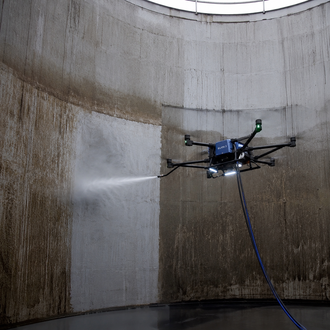 Industrial Tank & Silo Cleaning with Drones