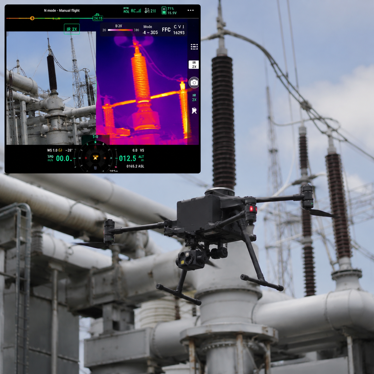 Thermal Inspection with Drones